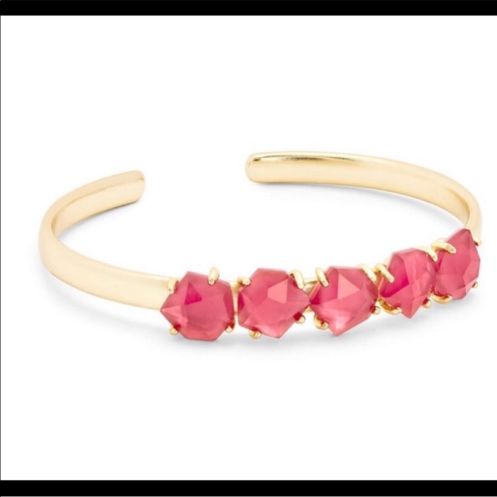 Kendra Scott 14K gold plated glass bangle bracelet